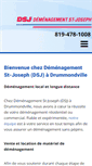 Mobile Screenshot of demenagementstjoseph.com