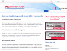 Tablet Screenshot of demenagementstjoseph.com